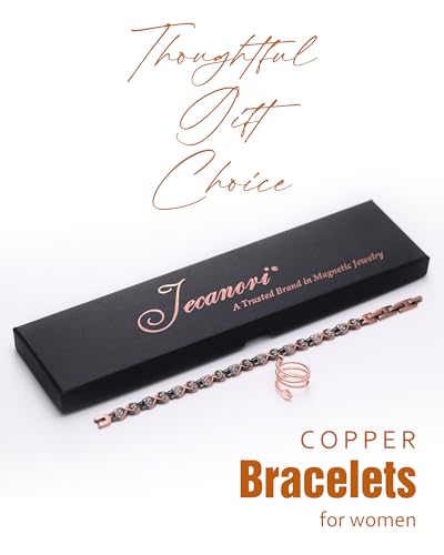 Pulseras de cobre puro para mujeres, pulseras magnéticas de cobre eficaces para mujeres