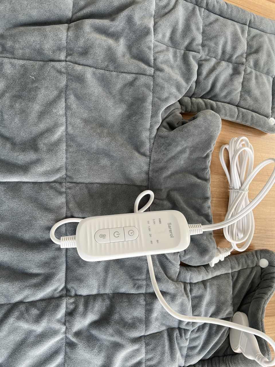 Almohadilla térmica Sarerol para cuello, hombros y espalda, almohadillas térmicas eléctricas para aliviar el dolor
