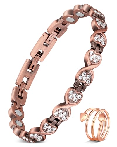 Pure Copper Bracelets for Women, Effective Copper Magnetic Bracelets for Women