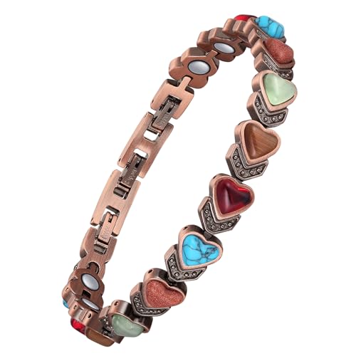 Jecanori Copper Bracelets for Women, Effective Magnetic Bracelets for Women with 3800 Gauss
