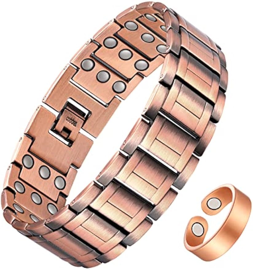 Jecanori 3X Strength Copper Magnetic Bracelet for Men