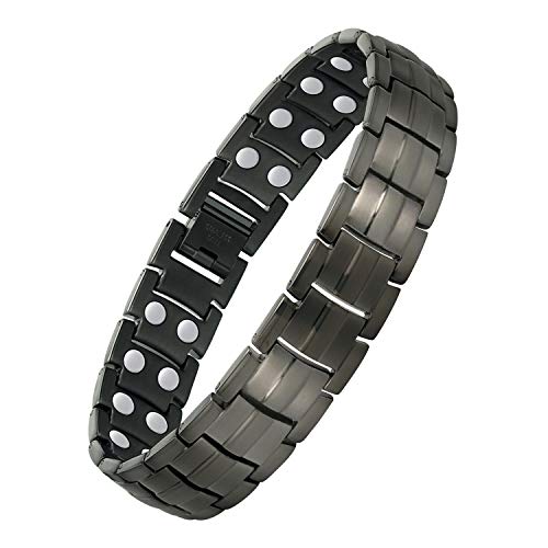 Jecanori Magnetic Bracelets for Men - Ultra Titanium Steel Men's Bracelet with Remove Tool & Jewelry Gift Box